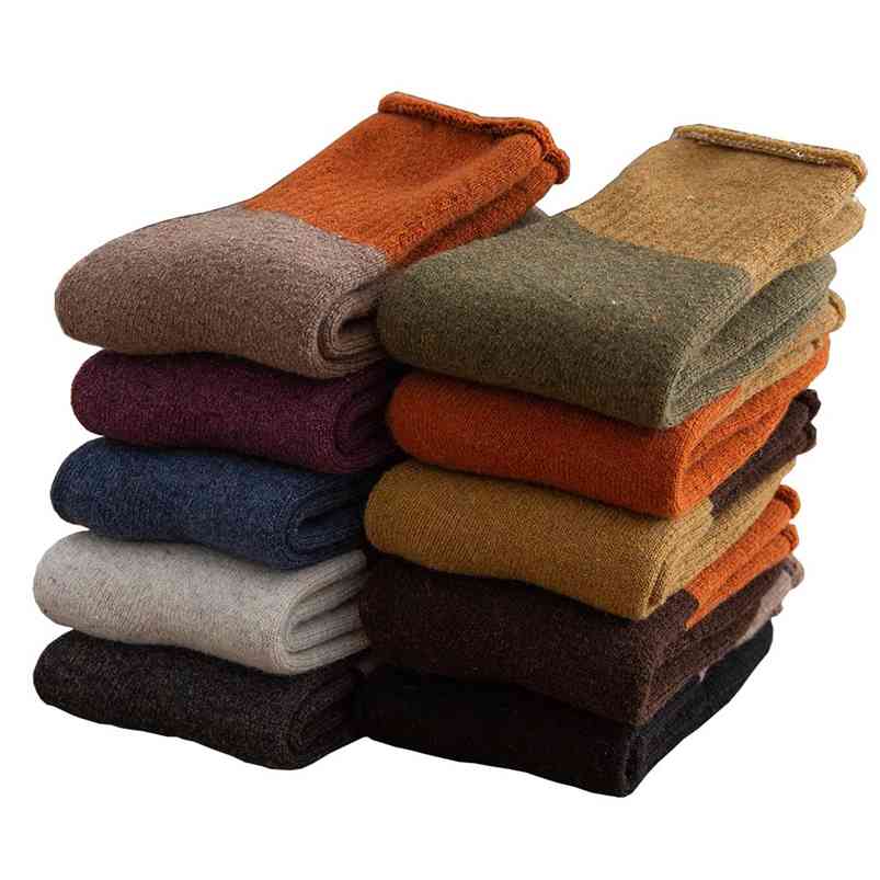Winter Women's Thicken Warm Harajuku Retro Color Combination Hemming High Quality Wool Fashion Cashmere Cotton Socks 5 Pair 210720, C5
Winter Women's Thicken Warm Harajuku Retro Color Combination Hemming High Quality Wool Fashion Cashmere Cotton Socks 5 Pair 210720, C5