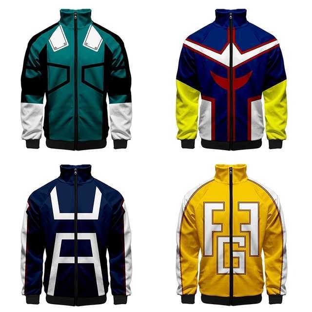 My Hero Academia Bomber Jacket MHA No buko Hero Sweatshirt Windbreaker Zip Up Anime Hoodie Cosplay Costume Deku Coat Uniform Top X0601, Black
My Hero Academia Bomber Jacket MHA No buko Hero Sweatshirt Windbreaker Zip Up Anime Hoodie Cosplay Costume Deku Coat Uniform Top X0601, Black