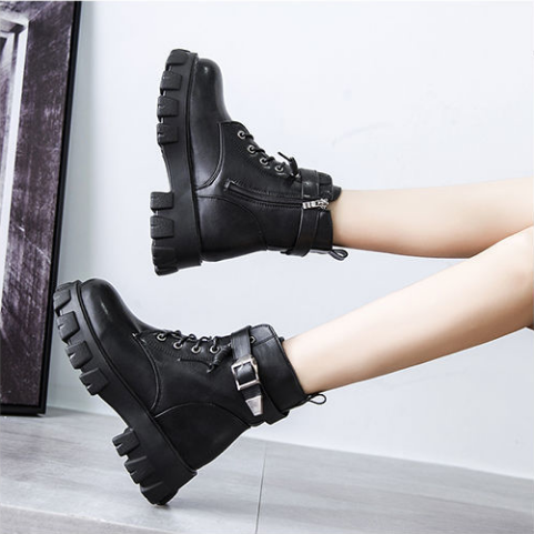 2021 New Black Platform Combat Ankle Boots for Women Lace Up Buckle Strap Woman Thicken Boots Winter Biker Boots Botas De Mujer, Beige
2021 New Black Platform Combat Ankle Boots for Women Lace Up Buckle Strap Woman Thicken Boots Winter Biker Boots Botas De Mujer, Beige