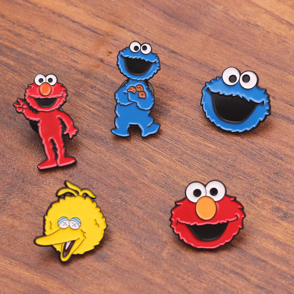 Cute Sesame Street Badge elmo cookie monster metal anime cartoon broochs Backpack Lapel pin Men Enamel Brooch cosplay gift, Mixed colors
Cute Sesame Street Badge elmo cookie monster metal anime cartoon broochs Backpack Lapel pin Men Enamel Brooch cosplay gift, Mixed colors