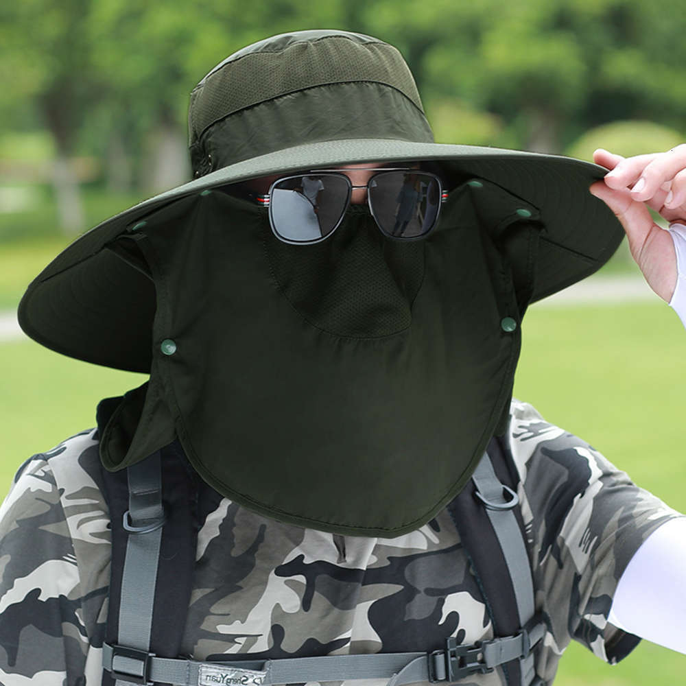 Sunshade hat men's summer outdoor sunscreen fishing sun Big Brim breathable face covering mountaineering UV protection fisherman's, Blue;gray
Sunshade hat men's summer outdoor sunscreen fishing sun Big Brim breathable face covering mountaineering UV protection fisherman's, Blue;gray