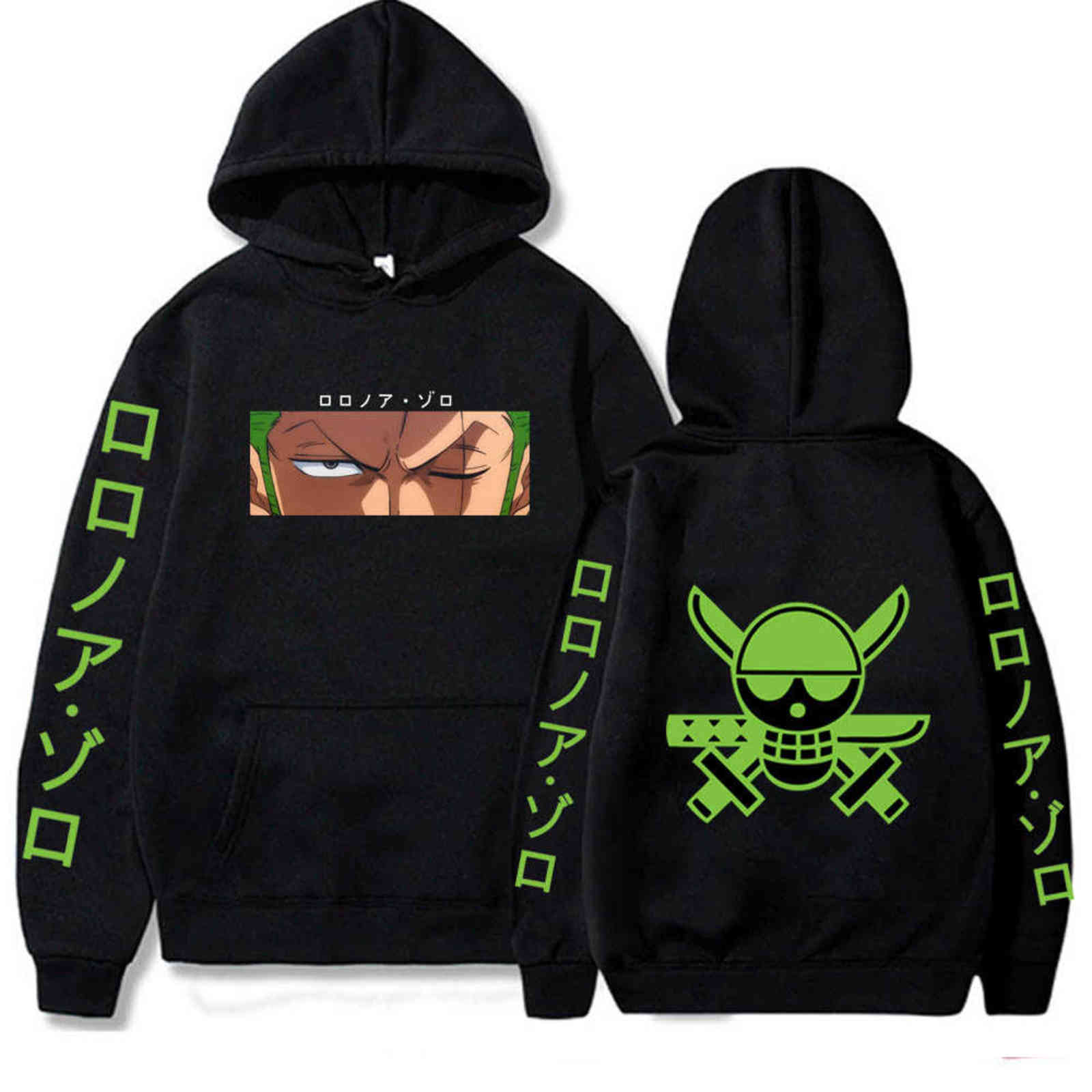 Mens Hoodie Anime One Piece Hoodie Spring and Autumn Sports Casual Roronoa Zoro Hoodie Fashion Pullover Y1109, Black
Mens Hoodie Anime One Piece Hoodie Spring and Autumn Sports Casual Roronoa Zoro Hoodie Fashion Pullover Y1109, Black