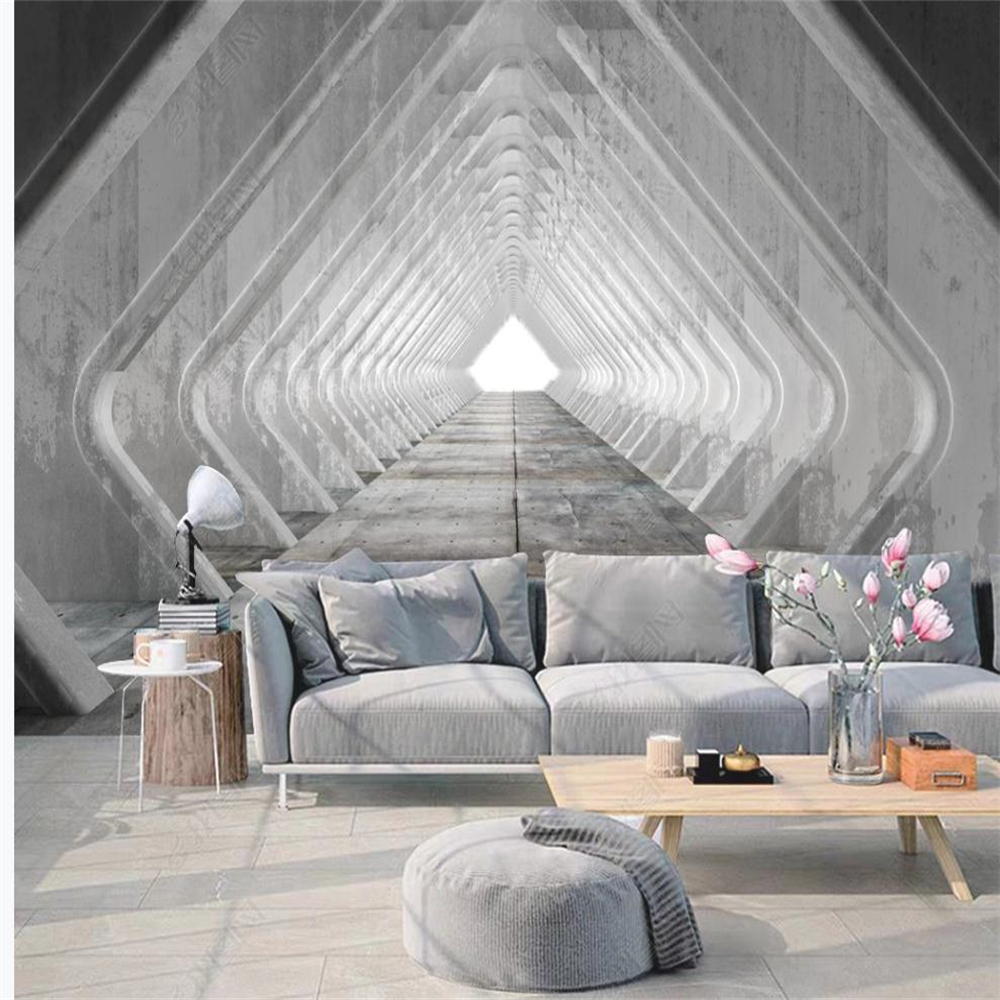3d murals wallpaper for living room Extended space corridor wallpapers background wall