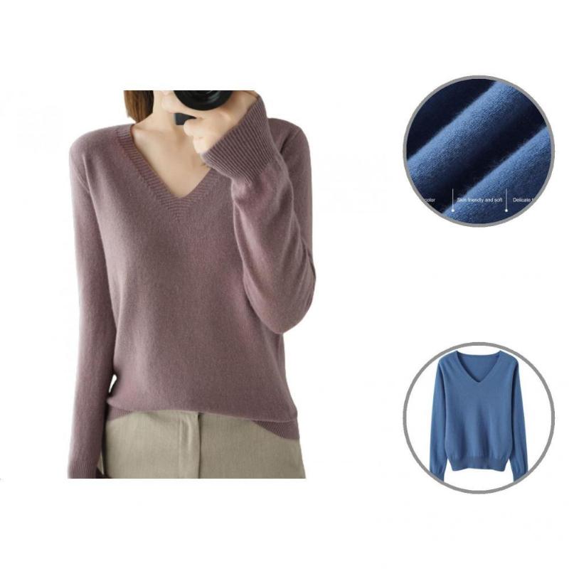 Women's Sweaters Autumn Sweater Terrific Soft V Neck Knitwear Winter Women For Home, Green
Women's Sweaters Autumn Sweater Terrific Soft V Neck Knitwear Winter Women For Home, Green