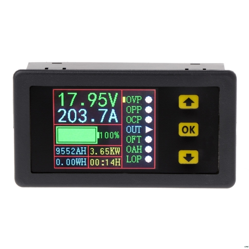 Ootdty Digital Multimeter Charge-discharge Battery Tester Dc 0-90V 0-20A Volt Amp Meter