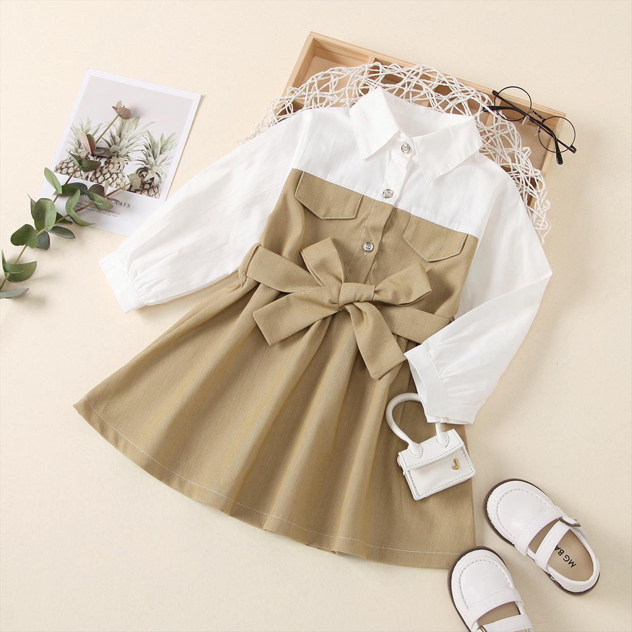 2 7y Fashion Infant Kids Girl Dress Girls Long Sleeve Color Patchwork Turn Down Collar Belt Knee Length A Line, Red;yellow
2 7y Fashion Infant Kids Girl Dress Girls Long Sleeve Color Patchwork Turn Down Collar Belt Knee Length A Line, Red;yellow