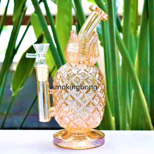 Gold Pineapple Bong Hookahs Glass Bubbler Water bongs Smoke Pipe heady glass Dab Rigs Cigarette Accessory With 14mm bowl
Gold Pineapple Bong Hookahs Glass Bubbler Water bongs Smoke Pipe heady glass Dab Rigs Cigarette Accessory With 14mm bowl