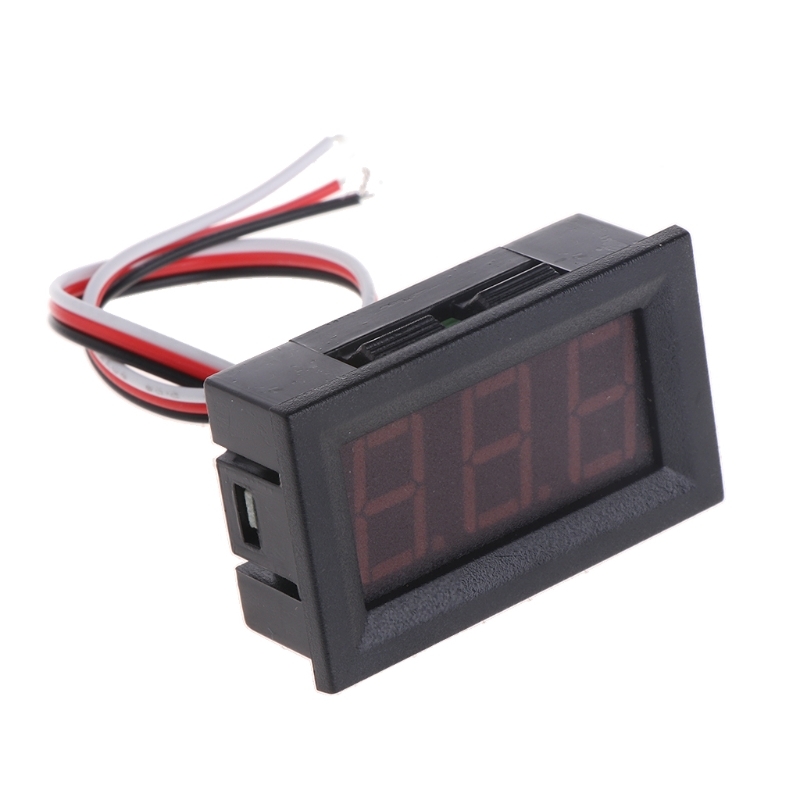 OOTDTY Mini Voltmeter Tester Digital Voltage Test Battery DC 0-30V Auto Engine Voltage Panel Meter LED voltmeter Tool