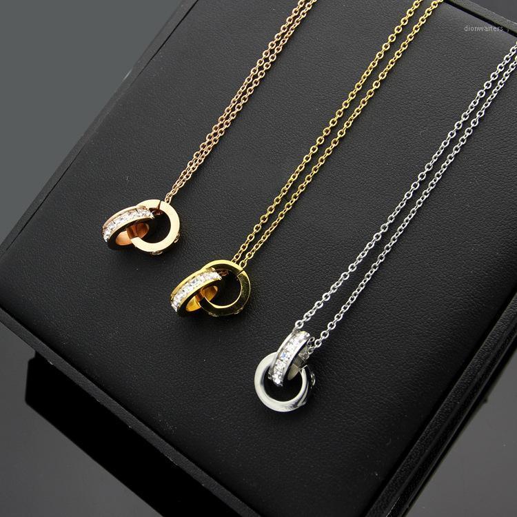 Chains Titanium Steel Jewelry Wholesale Screw Double Ring Square Diamond Necklace 18K Gold Lady
Chains Titanium Steel Jewelry Wholesale Screw Double Ring Square Diamond Necklace 18K Gold Lady