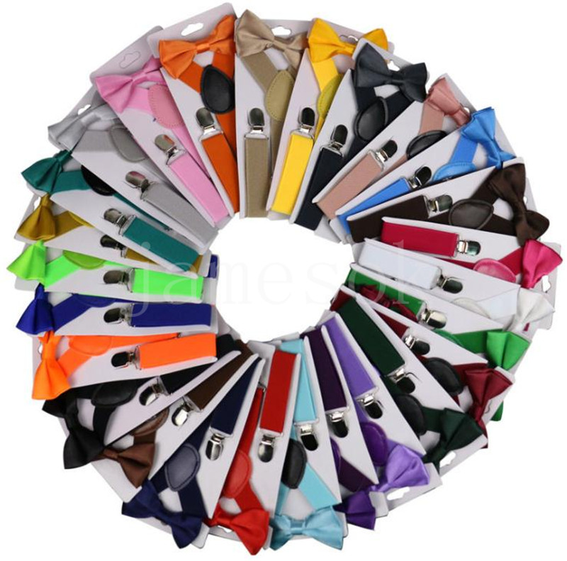Party Candy Color Children's Adjustable Y Bow Tie Set Girls and Boys Suspenders Wedding Clothing Accessories DB658
Party Candy Color Children's Adjustable Y Bow Tie Set Girls and Boys Suspenders Wedding Clothing Accessories DB658