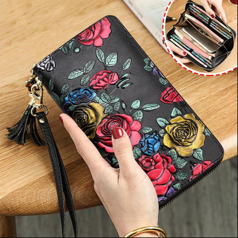 Genuine Leather Wallet Women Clutch 3D Rose Flower Wallets Female Purse Long Zipper Portfel Damski Portfele Walet, Red;black
Genuine Leather Wallet Women Clutch 3D Rose Flower Wallets Female Purse Long Zipper Portfel Damski Portfele Walet, Red;black