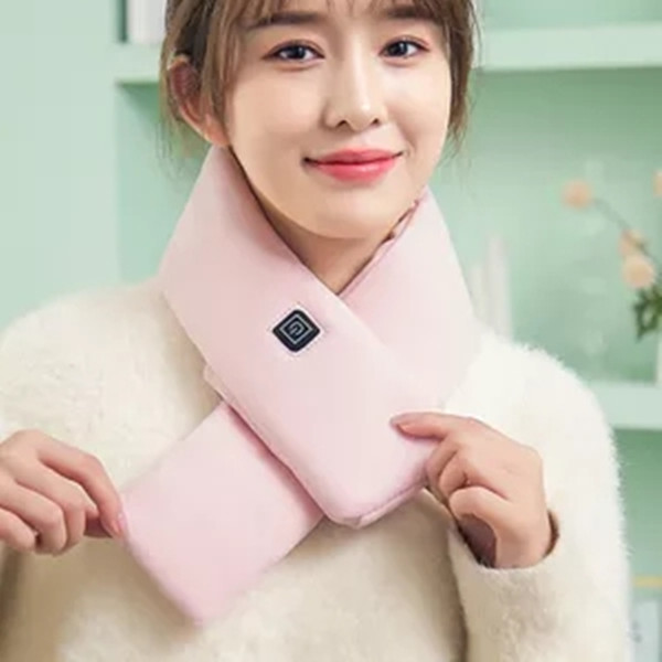 Unisex Rechargeable Heated Scarf Winter Fever Scarf Heated Scarf USB Neck Wrap with Power bank 80 cm Length