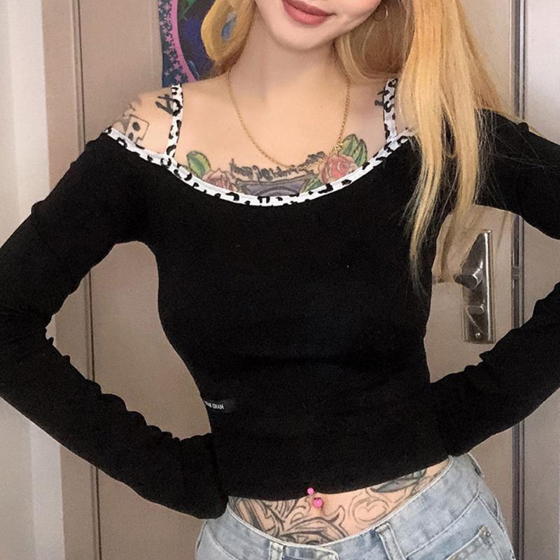 Women' T-Shirt High Street Sexy Spring Autumn The Fashion Hipster Simple Thin Strapless One Word Collar Long Sleeve Top, Black
Women' T-Shirt High Street Sexy Spring Autumn The Fashion Hipster Simple Thin Strapless One Word Collar Long Sleeve Top, Black