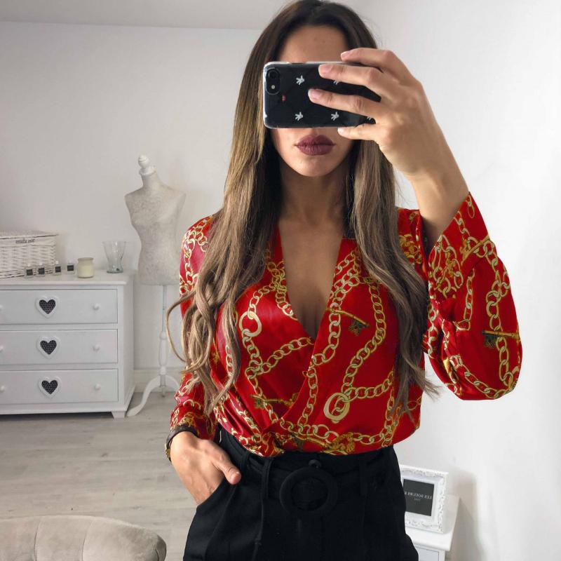 Women' Jumpsuits & Rompers Vintage Silk Womens Jumpsuit Long Sleeve Chain Print Top Shirt Ladies Deep V Neck Key Printed Sexy Satin Bodysui, Beige
Women' Jumpsuits & Rompers Vintage Silk Womens Jumpsuit Long Sleeve Chain Print Top Shirt Ladies Deep V Neck Key Printed Sexy Satin Bodysui, Beige