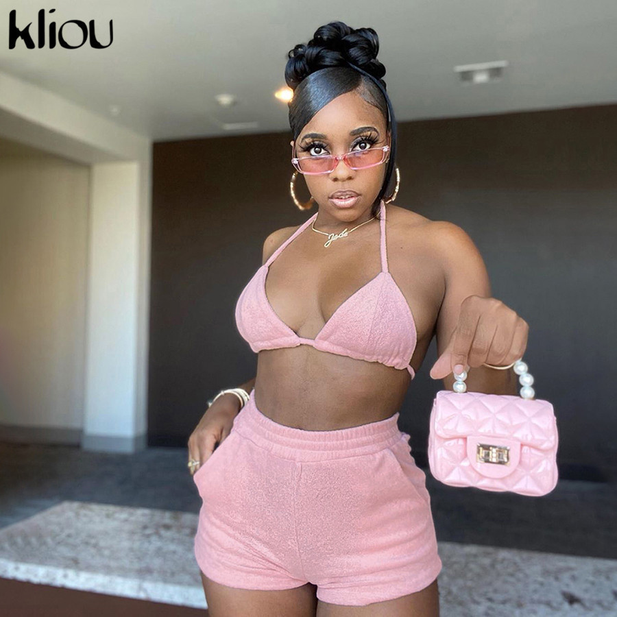 Kliou women two piece outfits fashion halter backless sexy bra+biker shorts matching set bandage female vacation party clubwear T200826, Orange
Kliou women two piece outfits fashion halter backless sexy bra+biker shorts matching set bandage female vacation party clubwear T200826, Orange