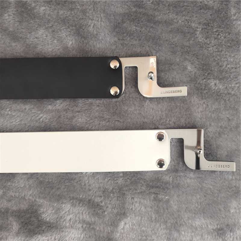 JL New Men's Golf Leather Fashion Alloy Buckle Leather Sports Leisure Belt Two Colors Optional X0726