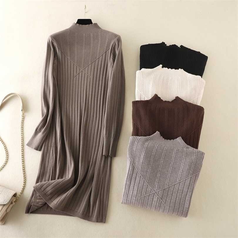 HLBCBG Chic Long Knit Maxi Women Sweater Dress Thick Warm Winter Pleated Female Rib Turtleneck A Line Office Lady 211110, Apricot
HLBCBG Chic Long Knit Maxi Women Sweater Dress Thick Warm Winter Pleated Female Rib Turtleneck A Line Office Lady 211110, Apricot