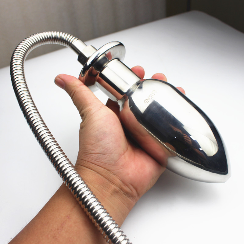 8 Sizes + Custom Size Anal Masturbator Stainless Steel Enemator Butt Plug Anus Enema Intestinal Cleaner Douche Shower Cleaners Sex Toys for Couples HH8-1-67