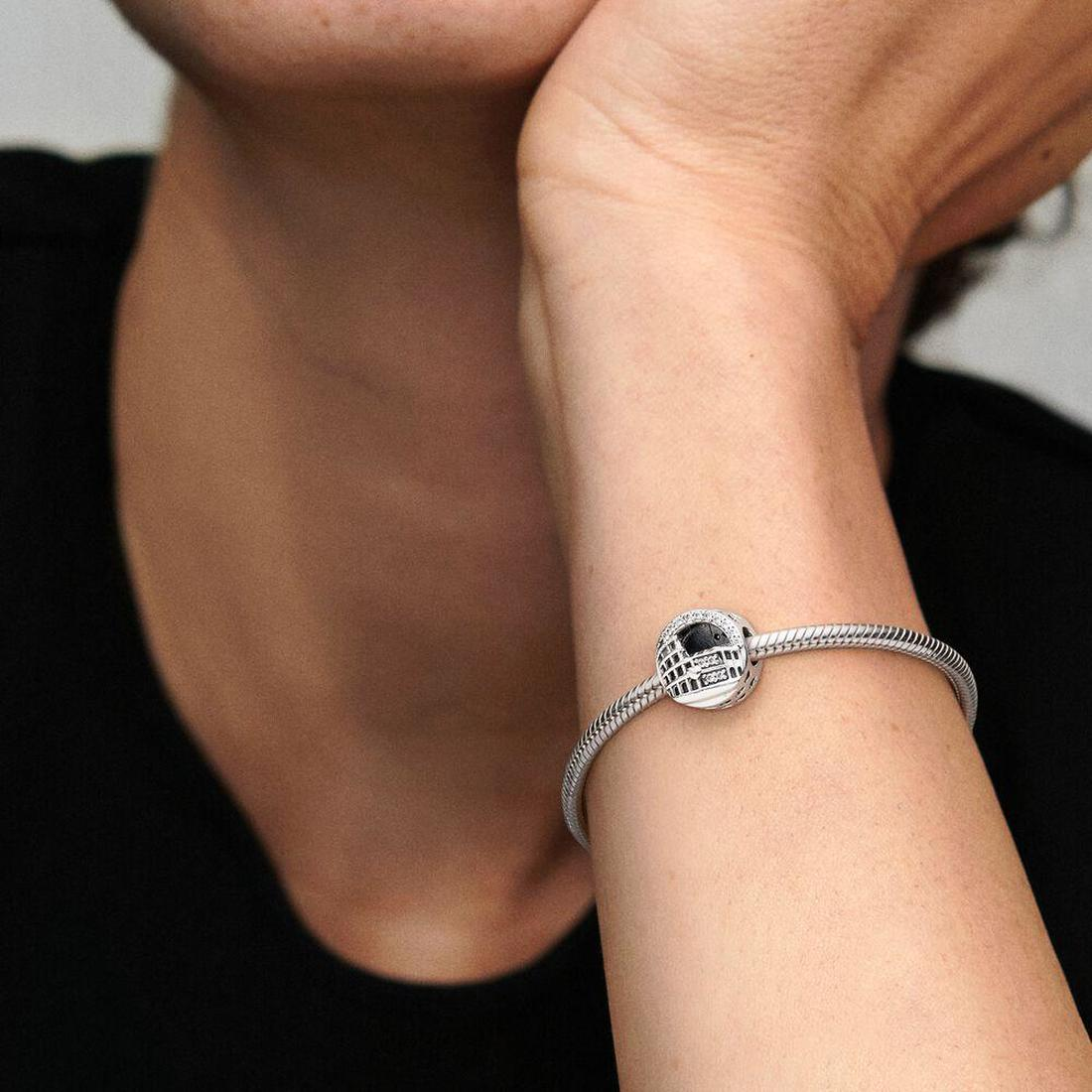 Designer Jewelry 925 Silver Bracelet Charm Bead fit Love Rome Colosseum Openwork Slide Bracelets Beads European Style Charms Beaded Murano