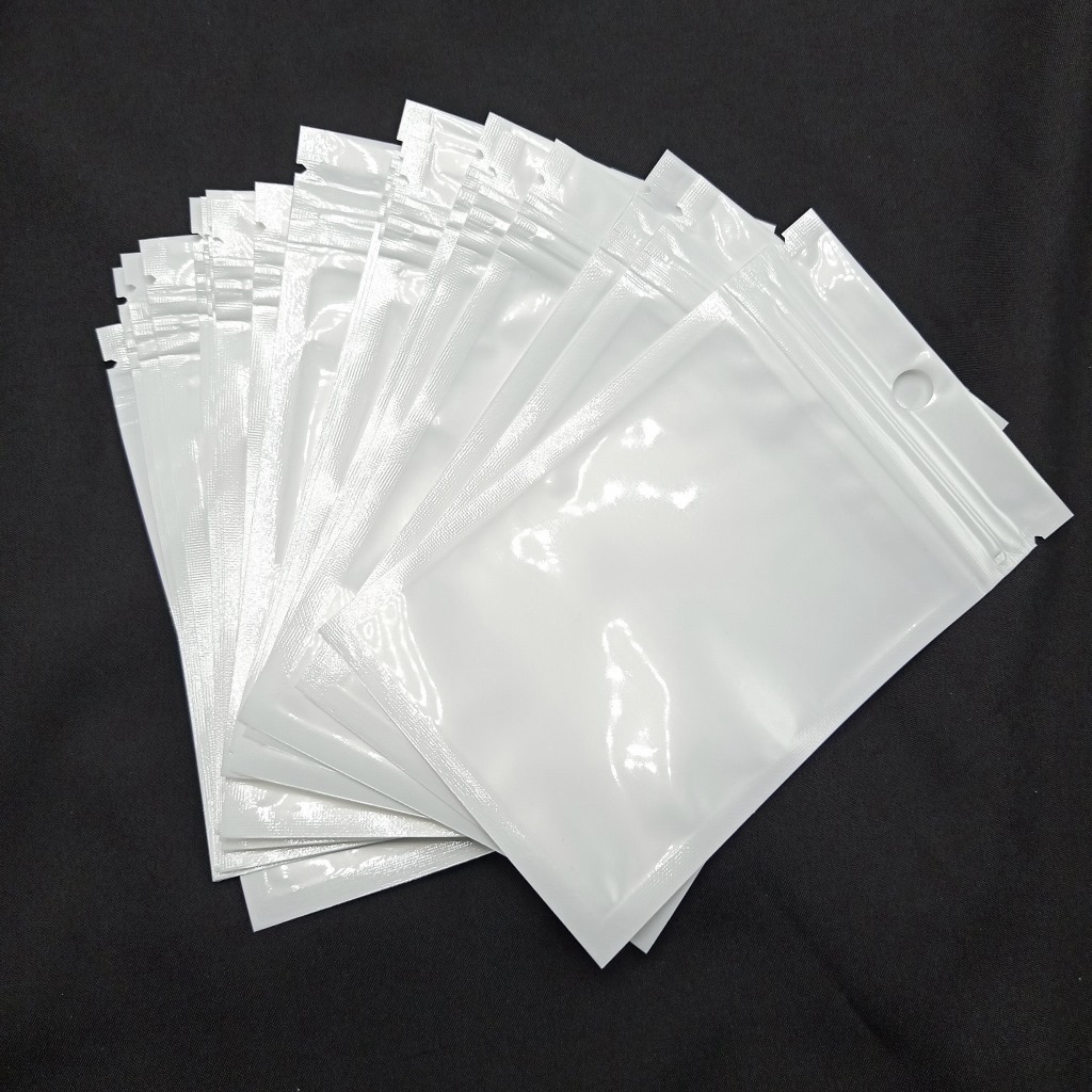 Clear white pearl Plastic Poly OPP packing zipper Zip Retail Packages Jewelry food PVC plastic bag packing bags many size available DH9623