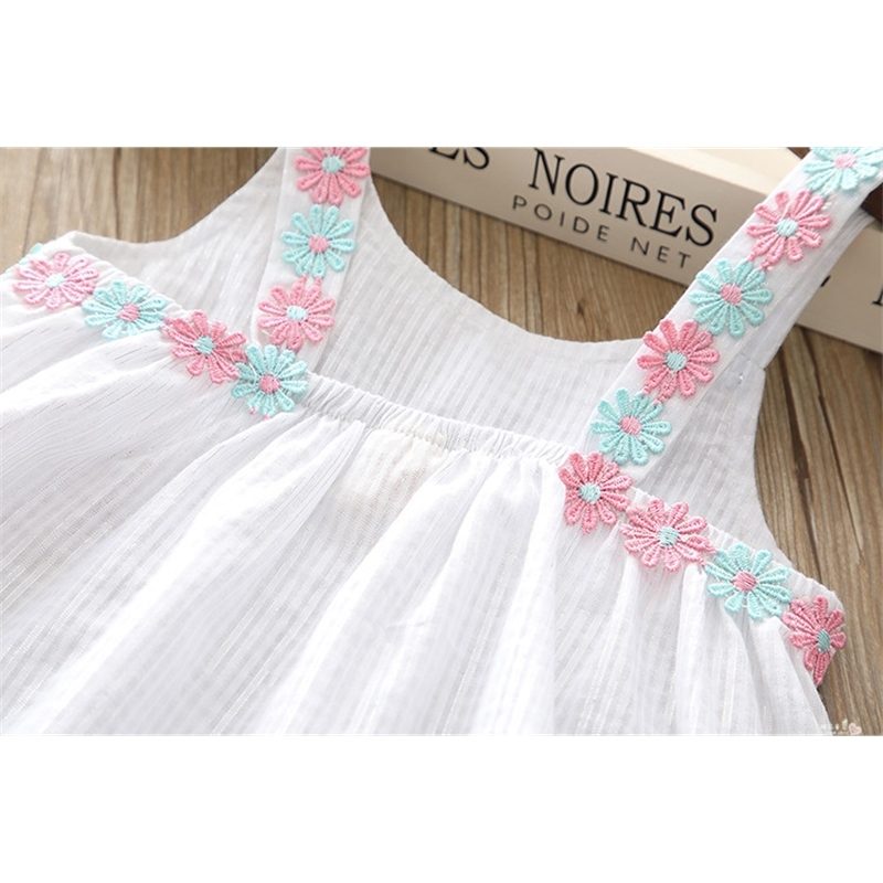 Casual Girls' Clothes Summer Set Children's Sling Print Vest Top + Shorts Two-piece Kid Suit 210515