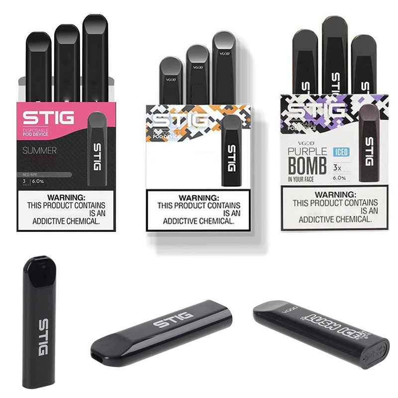 Newest VGod Stig Disposable Vape Pen Kits 3Pcs/Pack cigarettes 270mAh Battery 1.2ML Vapor Pod Device eCigs Puffbars Vapes Electronic Cigarette
Newest VGod Stig Disposable Vape Pen Kits 3Pcs/Pack cigarettes 270mAh Battery 1.2ML Vapor Pod Device eCigs Puffbars Vapes Electronic Cigarette