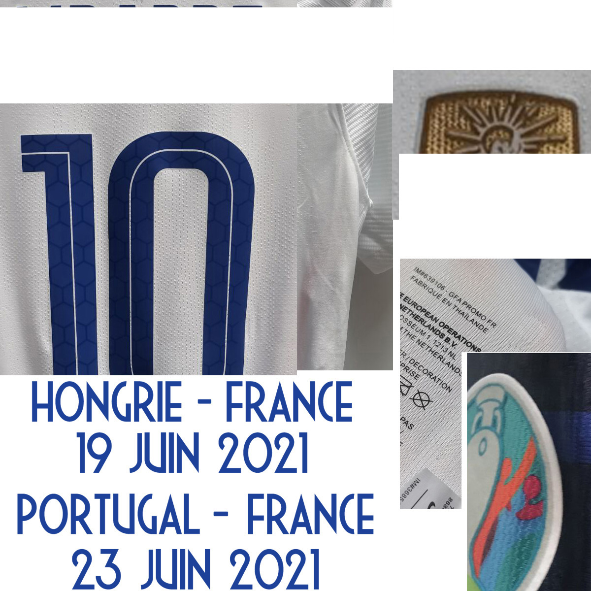 Home Textile 2021 Match Worn Player issue Mbappe Kante Pogba Giroud Soccer patch Badge, #7 griezmann
Home Textile 2021 Match Worn Player issue Mbappe Kante Pogba Giroud Soccer patch Badge, #7 griezmann