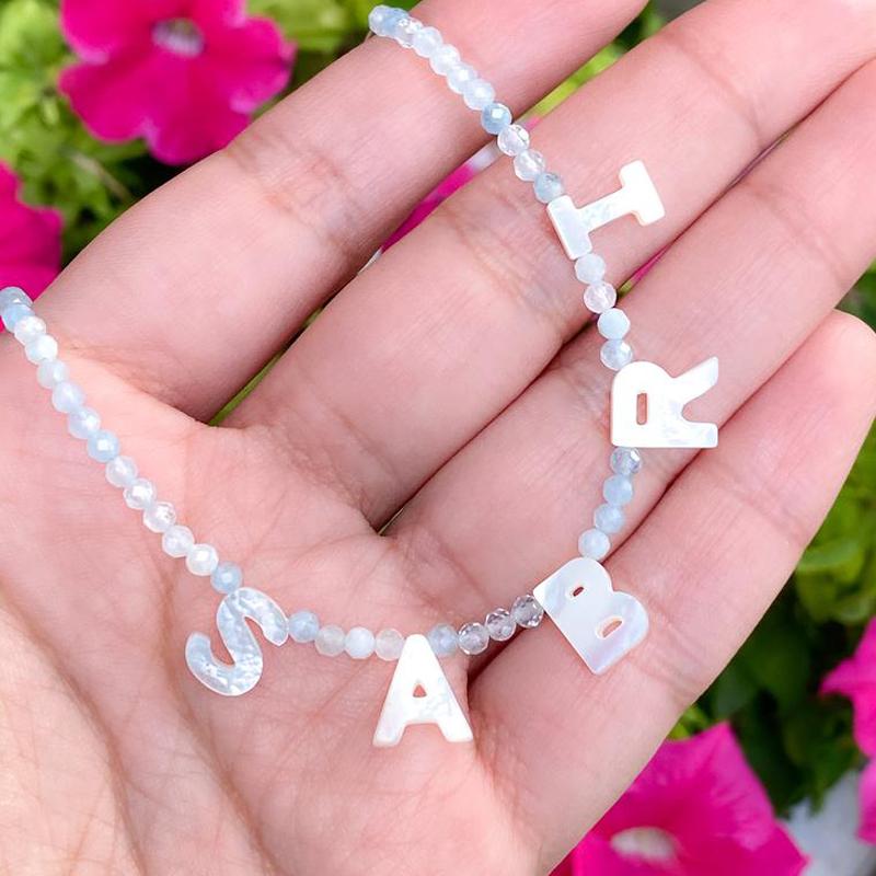 Pendant Necklaces 2021 Fashion Natural Stone Beaded Necklace Shell Letter Personalized Customized Name Jewelry For Women Handmade Choker, Silver
Pendant Necklaces 2021 Fashion Natural Stone Beaded Necklace Shell Letter Personalized Customized Name Jewelry For Women Handmade Choker, Silver