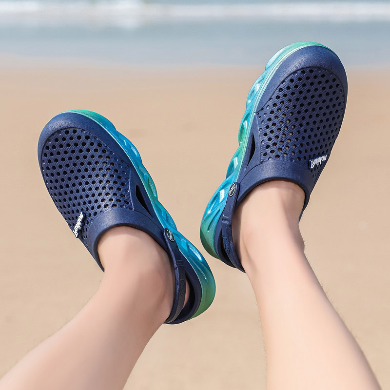 High Quality Men Womens Trainer Sport Size Cross-border Summer Slippers Thick-soled Beach Shoes Couple Hole Shoe Outdoor Baotou Sandals Code:25LL-7790, 52655
High Quality Men Womens Trainer Sport Size Cross-border Summer Slippers Thick-soled Beach Shoes Couple Hole Shoe Outdoor Baotou Sandals Code:25LL-7790, 52655