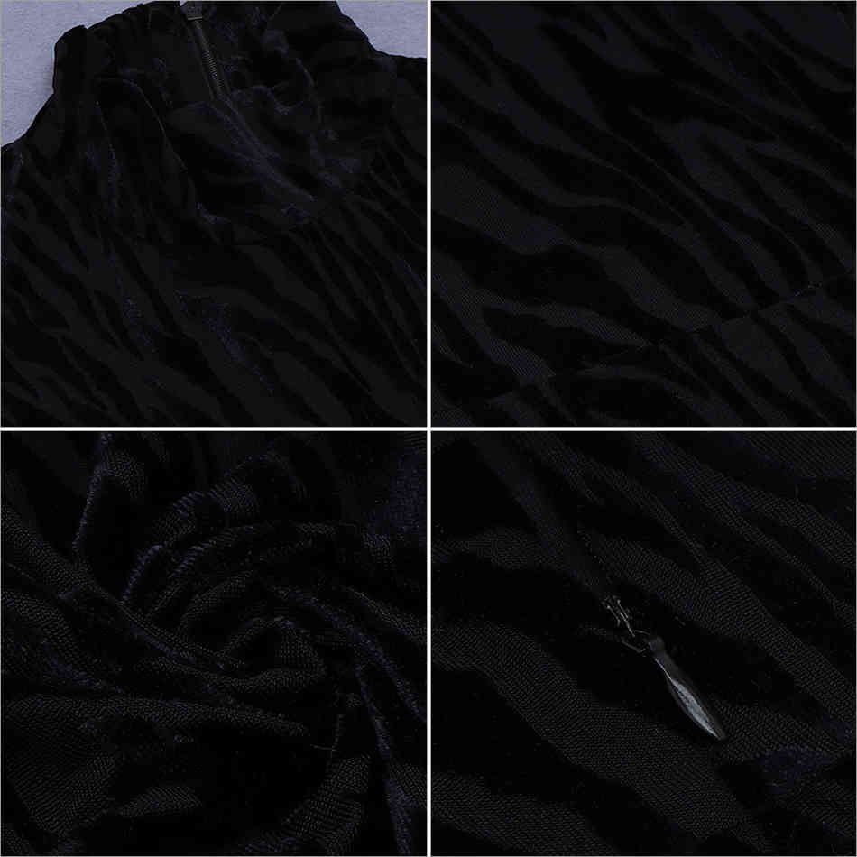 Winter Fashion Black Long Sleeve Maxi Dress Sexy Women Turtleneck Celebrity Evening Runway Party Bodycon Dresses 210423