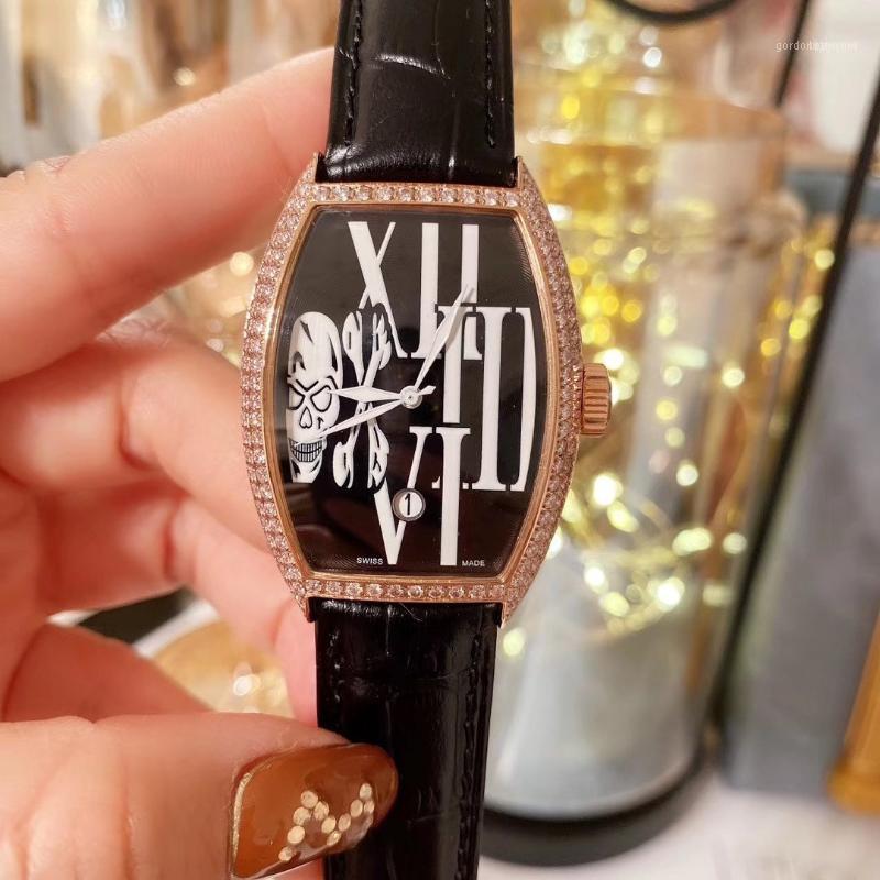 Wristwatches Women Watches Quartz Movement Leather Strap Watch Clock Barrel Shape11
Wristwatches Women Watches Quartz Movement Leather Strap Watch Clock Barrel Shape11