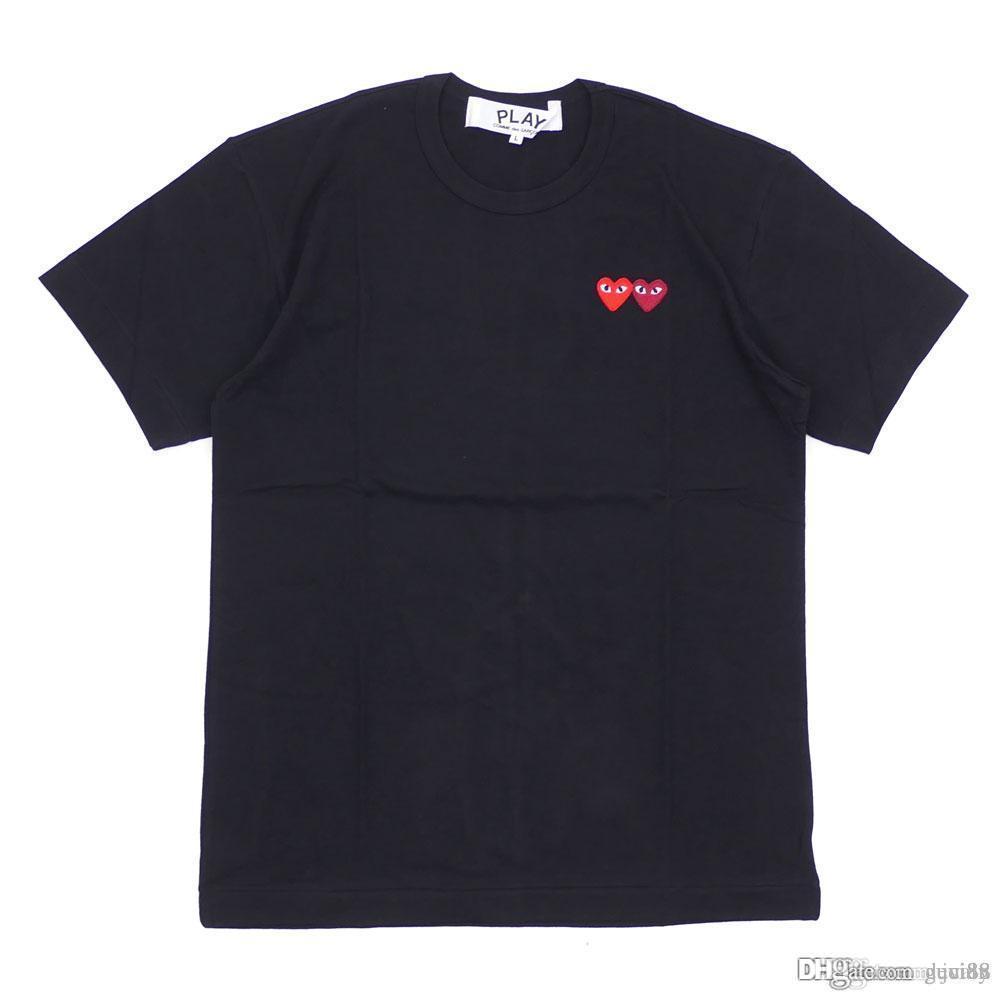 Mens designers t shirts commes cotton OFF red white Heart sport tee Shirts des garcons T-Shirt C-D-G tee For man woman vetements, White;black
Mens designers t shirts commes cotton OFF red white Heart sport tee Shirts des garcons T-Shirt C-D-G tee For man woman vetements, White;black