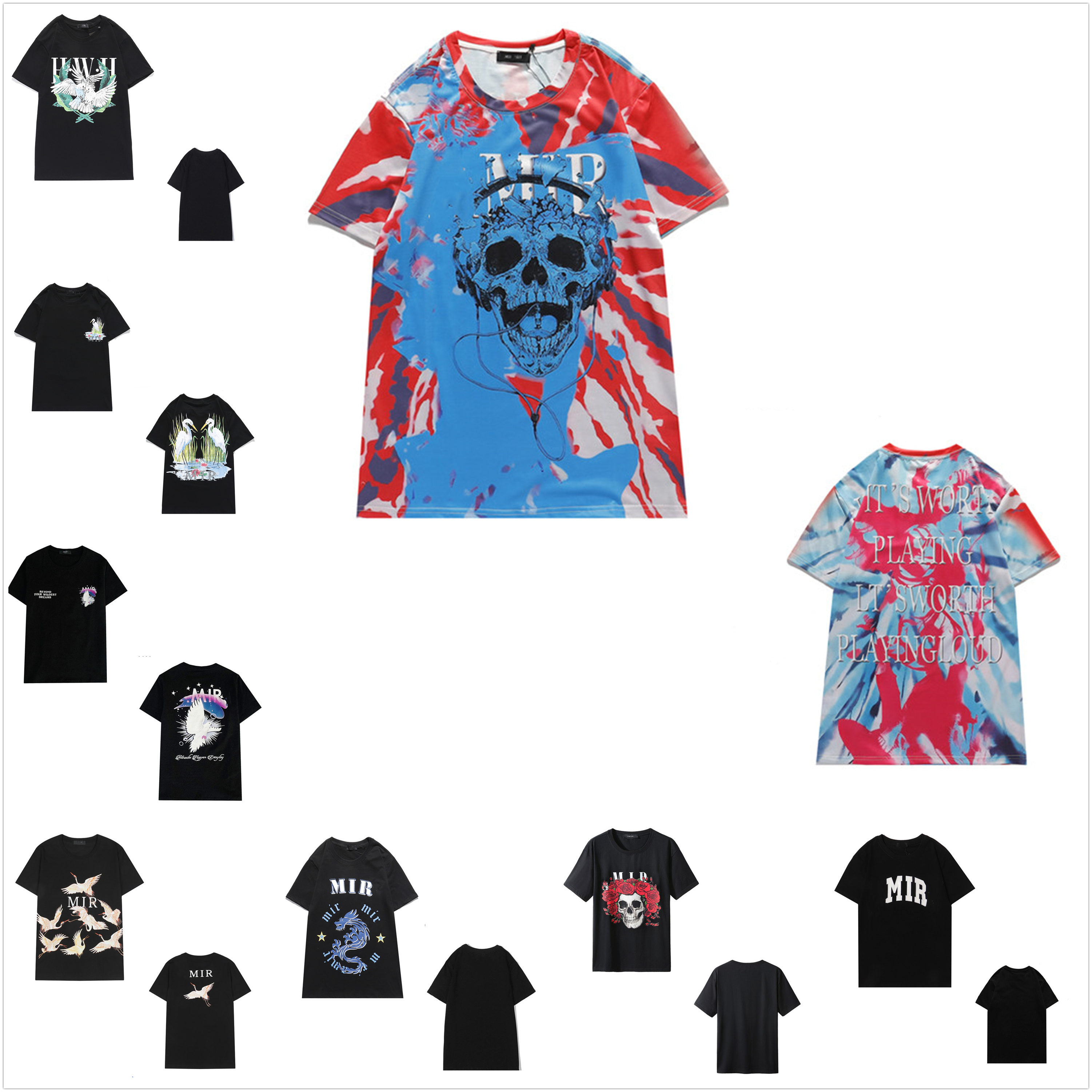 Men's t-shirt high quality women's short-sleeved cotton tops round neck pullover letters foam print dove, 1pcs button
Men's t-shirt high quality women's short-sleeved cotton tops round neck pullover letters foam print dove, 1pcs button