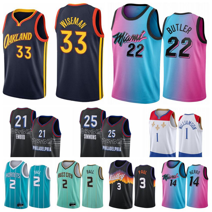 2021 Draft Pick 2 LaMelo Ball 30 Curry Tyler 14 Herro Jimmy 22 Butler Jersey Mint Green Blue New City Basketball Man mens women womens Editi, Black
2021 Draft Pick 2 LaMelo Ball 30 Curry Tyler 14 Herro Jimmy 22 Butler Jersey Mint Green Blue New City Basketball Man mens women womens Editi, Black