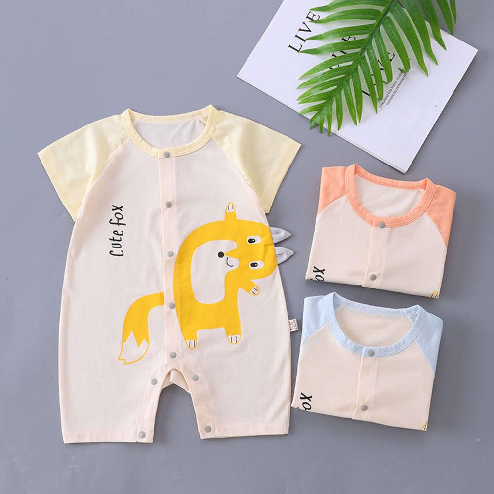 Baby's short sleeve one-piece suit summer comfortable thin baby's ha Yi climbing full moon monk's, White
Baby's short sleeve one-piece suit summer comfortable thin baby's ha Yi climbing full moon monk's, White