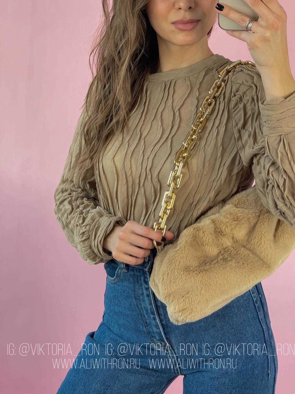 Round neck solid color pleated shirt women 2020 new loose hedging fashion temperament top X0628