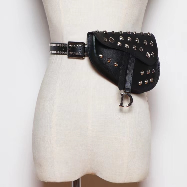 Snake pattern fashion belt bag Saddle belt detachable Outdoor riding PU leather street hiphop style mini Traveling sperson co