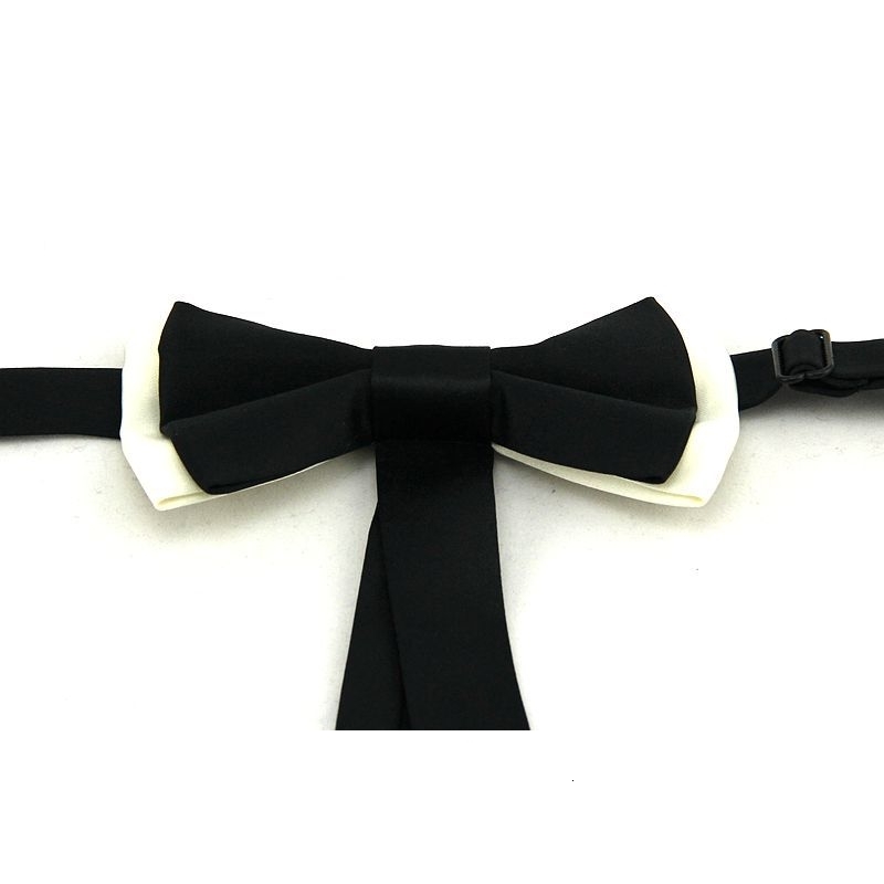 Linbaiway Casual Men Bowtie for Women Butterfly Wedding Ribbon Bow Tie Formal Dress Business Black Bowknot Necktie Custom