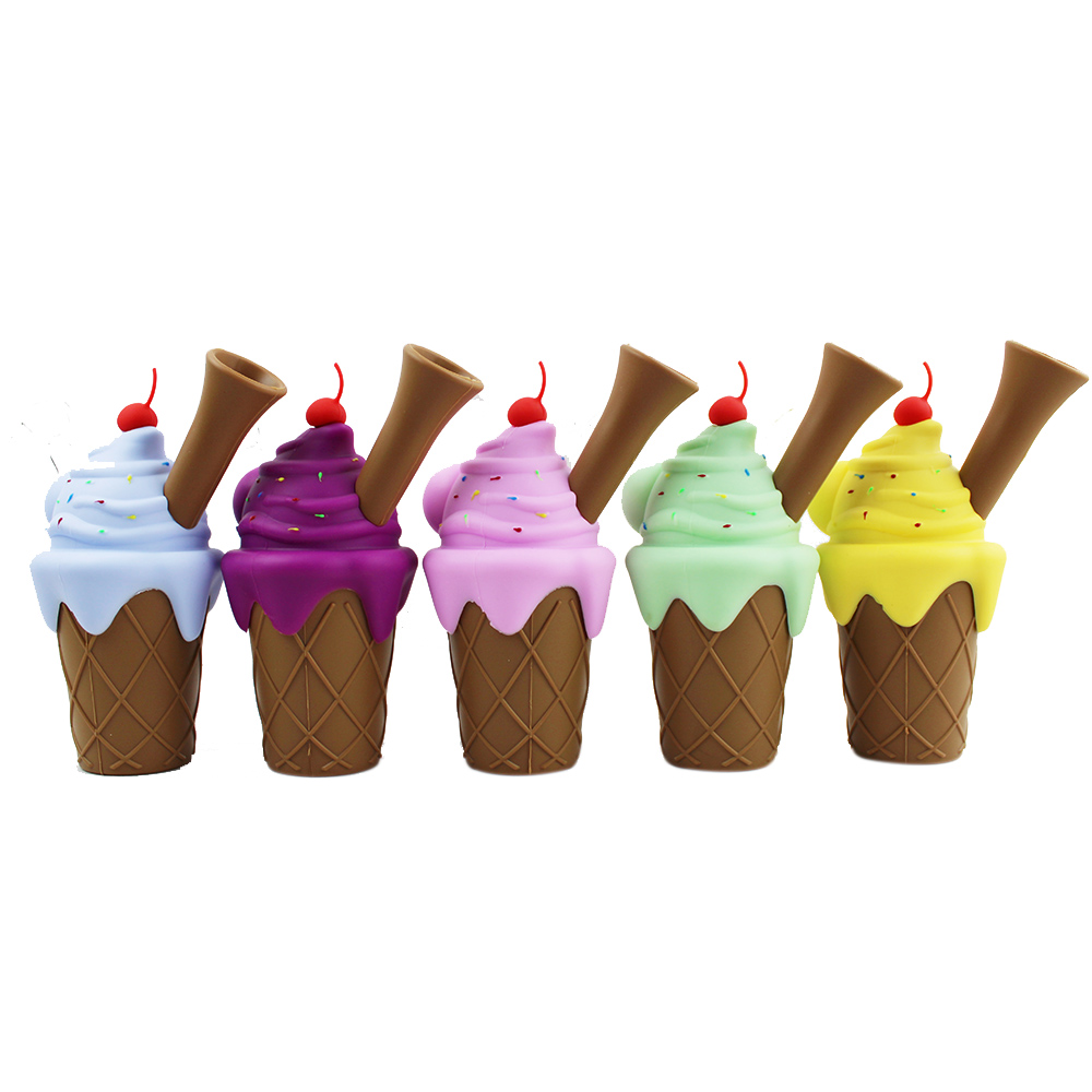 Silicone Ice Cream Cone Smoking Bubbler 6.1" Unique Novelty Unbreakable Travel Heady Tobacco Dry Herb Wax Concentrate Water Pipe Bong With 14mm Glass Bowl
Silicone Ice Cream Cone Smoking Bubbler 6.1" Unique Novelty Unbreakable Travel Heady Tobacco Dry Herb Wax Concentrate Water Pipe Bong With 14mm Glass Bowl