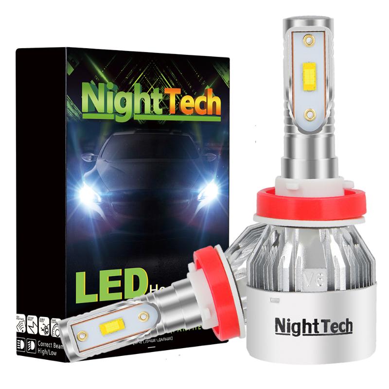 Car Headlights NightTech LED Headlight Bulbs 56W 5600LM Fog Light Bulb Super Bright Exterior White 9005/9006/H1/H4
Car Headlights NightTech LED Headlight Bulbs 56W 5600LM Fog Light Bulb Super Bright Exterior White 9005/9006/H1/H4