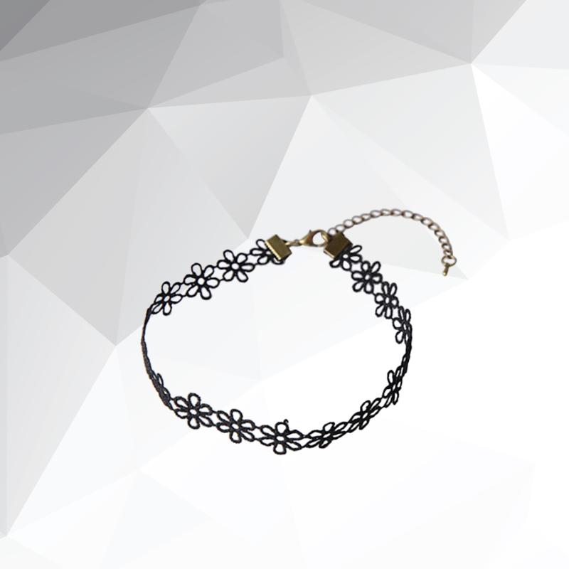 Pendant Necklaces Korean Retro Lace Collar Neckband Choker Clavicle Chain For Girls (Black), Silver
Pendant Necklaces Korean Retro Lace Collar Neckband Choker Clavicle Chain For Girls (Black), Silver