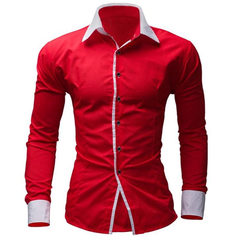 Men's Long-sleeved Shirts Spring And Summer Solid Color British Style Fashion Business Casual Shirt 8