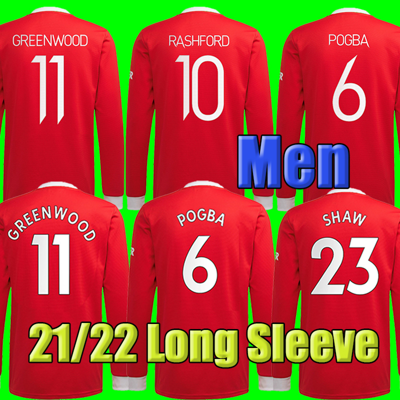 Long Sleeve #25 SANCHO Home Red Soccer Jersey 2021/2022 #11 GREENWOOD #18 B.FERNANDES Men Adult Soccer Shirt 21/22 #10 RASHFORD #6 POGBA football Uniform+patch, Home no patch
Long Sleeve #25 SANCHO Home Red Soccer Jersey 2021/2022 #11 GREENWOOD #18 B.FERNANDES Men Adult Soccer Shirt 21/22 #10 RASHFORD #6 POGBA football Uniform+patch, Home no patch