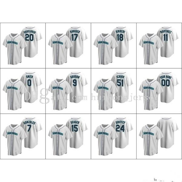 Seattle\\rMariners Men #24 Ken Griffey 51 Ichiro Suzuki 15 Kyle Seager 9 Dee Gordon Custom Women Youth White\\rReplica\\rHome Jersey
Seattle\\rMariners Men #24 Ken Griffey 51 Ichiro Suzuki 15 Kyle Seager 9 Dee Gordon Custom Women Youth White\\rReplica\\rHome Jersey