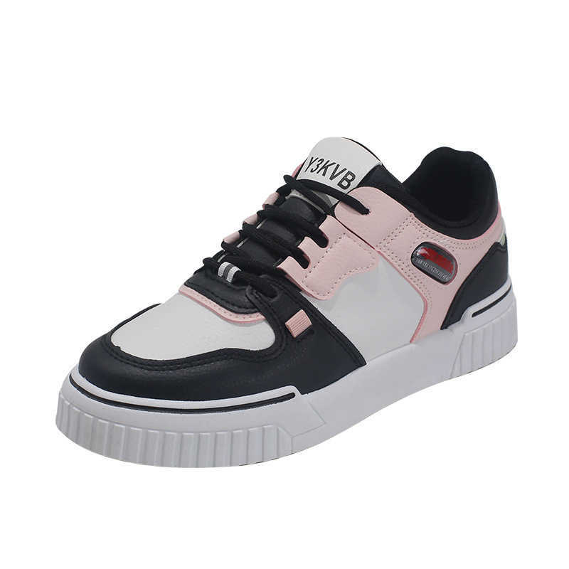 2021 Fashion Spring New All-match White Shoes Female Students Platform Street Shot Women's Flat Y0907