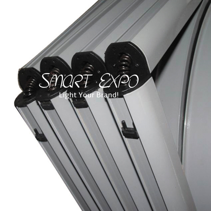 5-Layer Exhibit Twist Showcase Advertising Display with Folding Structure Top LED Light Easy Carry Bag