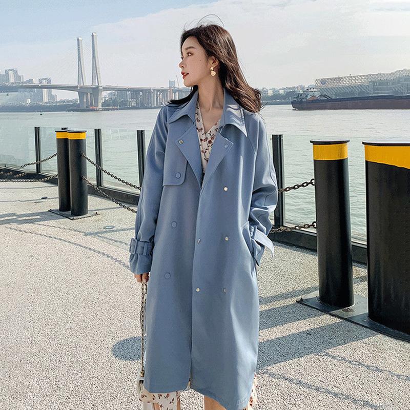 Women's Trench Coats Korean Style Loose Midi Caot Women 2021 Autumn Lace-up Slim Windbreaker Jackets Ladies Fashion Casual Blue Outwear, White
Women's Trench Coats Korean Style Loose Midi Caot Women 2021 Autumn Lace-up Slim Windbreaker Jackets Ladies Fashion Casual Blue Outwear, White