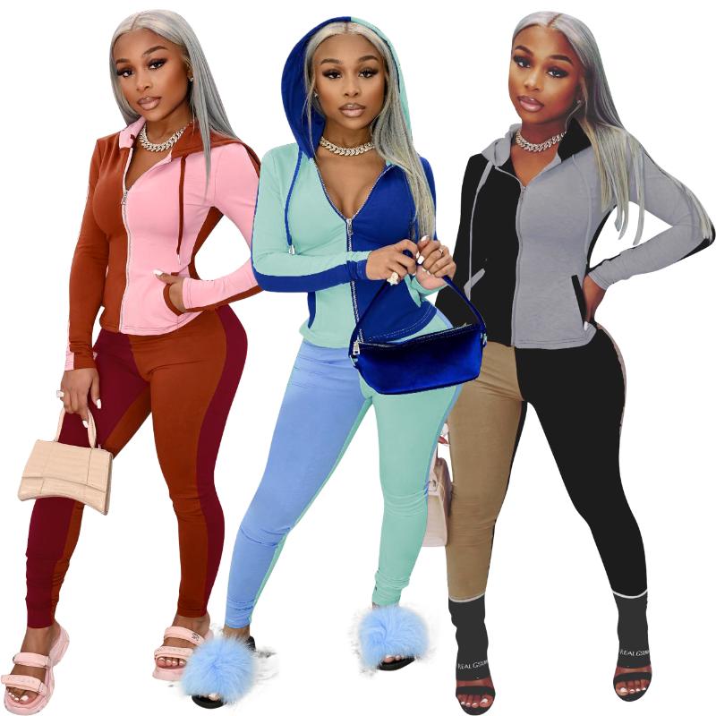 Women's Two Piece Pants Pieces Women Tracksuits Spring And Autumn 2022 Contrast Colors Hooded Casual Sweatsuit Sportwear Ladies Set, White
Women's Two Piece Pants Pieces Women Tracksuits Spring And Autumn 2022 Contrast Colors Hooded Casual Sweatsuit Sportwear Ladies Set, White