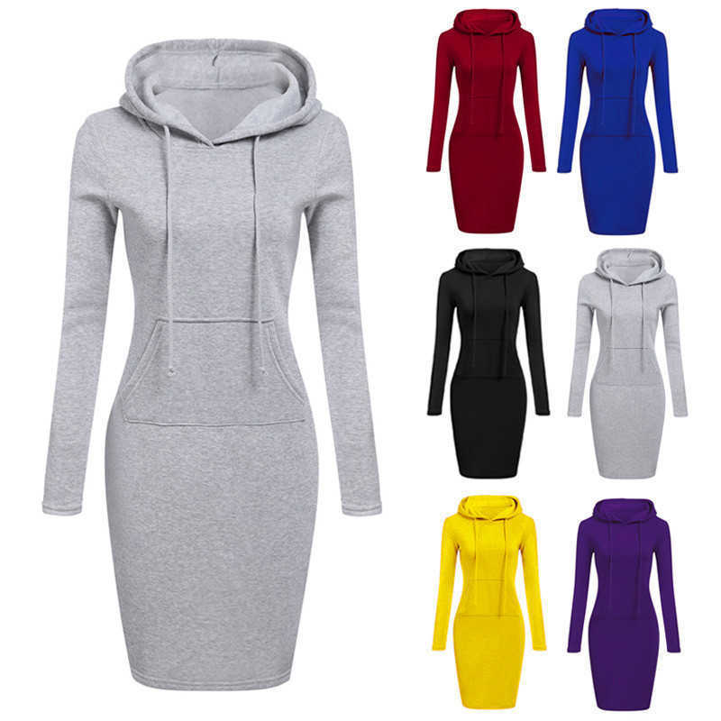 Women Hooded Dresses Autumn Winter Sweatshirts Long Sleeve Solid Colour Drawstring Pullovers Dresses Hoodies Pockets Bodycon Skirt S-2XL, Black;gray
Women Hooded Dresses Autumn Winter Sweatshirts Long Sleeve Solid Colour Drawstring Pullovers Dresses Hoodies Pockets Bodycon Skirt S-2XL, Black;gray