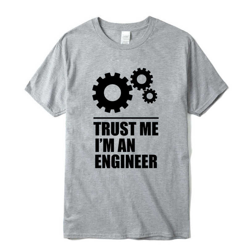 XINYI Men's t-shirt High quality 100% cotton Men T-shirts trust me,I AM AN ENGINEER T Shirts O-Neck topsTees funny 210629